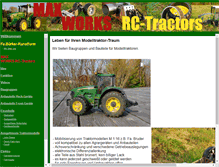 Tablet Screenshot of max-works-rc-tractors.de